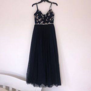 Teeze me 3D bodice mesh ballgown navy size 1
